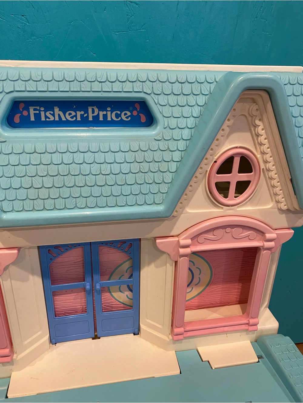 Fisher Price Loving Family Dream Doll Folding House #6364 Vintage 1993 90s - Picture 2 of 13